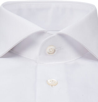 Slim fit overhemd met lange mouwen - maat 43 (XL) Wit