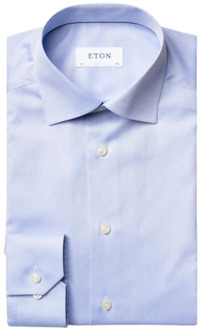 Slim fit overhemd van katoen Lichtblauw - 43