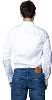 slim fit overhemd Wit
