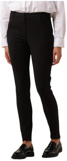 slim fit pantalon zwart - 29