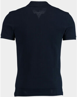 slim fit polo Blauw