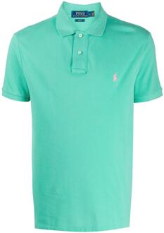 Slim fit polo shirt Groen - L