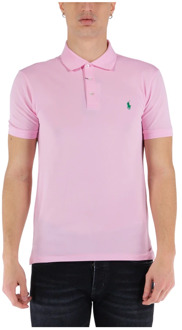 Slim Fit Polo Shirt Ralph Lauren , Roze , Heren - Xl,L,M