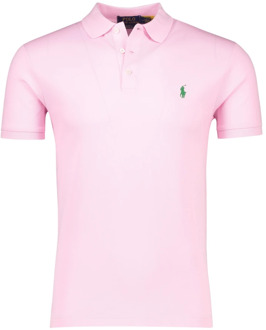 Slim Fit Polo Shirt Ralph Lauren , Roze , Heren - Xl,M