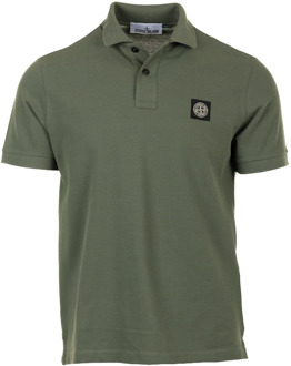 Slim Fit Polo Shirts Collectie Stone Island , Green , Heren - Xl,M
