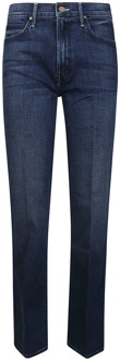 Slim-Fit Straight Leg Jeans Mother , Blue , Dames - W29,W30,W25