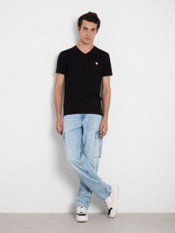 Slim Fit T-Shirt Zwart - L