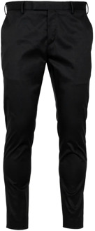 Slim-fit Trousers PT Torino , Black , Heren - L,S