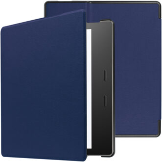 Slim Hard Case Booktype Amazon Kindle Oasis 3 tablethoes - Donkerblauw