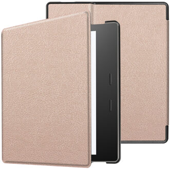 Slim Hard Case Booktype Amazon Kindle Oasis 3 tablethoes - Rosé Goud