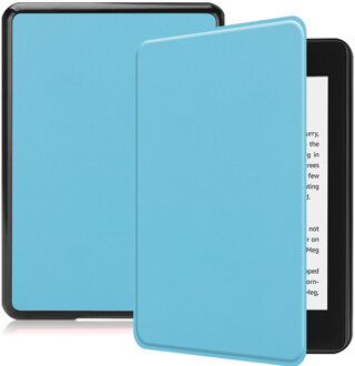 Slim Hard Case Booktype Amazon Kindle Paperwhite 4 tablethoes - Lichtblauw