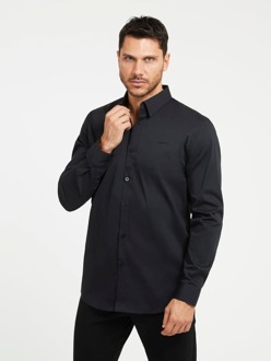 Slim Overhemd Zwart - M
