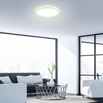 SLIM Plafondlamp - rond - LED - Met Achtergrondverlichting -22 W -  Ø42cm - Wit