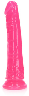 Slim Realistic Dildo met Zuignap - Glow in the Dark - 6'' / 15,5 cm