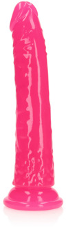 Slim Realistisch Dildo met Zuignap - Glow in the Dark - 7'' / 18 cm