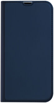 Slim Softcase Bookcase voor de iPhone 14 Pro Max - Donkerblauw