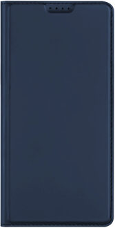 Slim Softcase Bookcase voor de Motorola Moto E22 - Donkerblauw