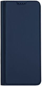 Slim Softcase Bookcase voor de Motorola Moto G32 - Donkerblauw