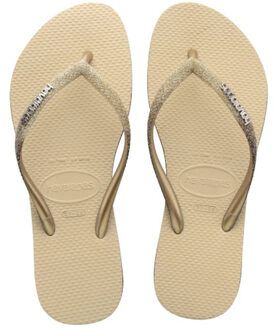 Slim Sparkle II Zand Grijs - Havaianas Teenslippers - Maat 37/38