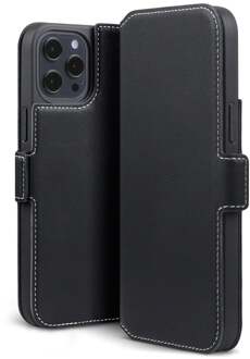 slim wallet hoes - iPhone 12 Pro Max - Zwart