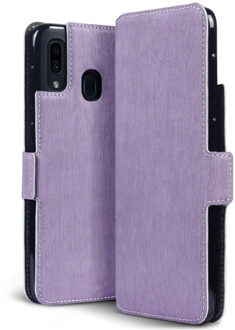 slim wallet hoes - Samsung Galaxy A30 - Paars