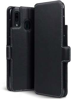 slim wallet hoes - Samsung Galaxy A30 - Zwart