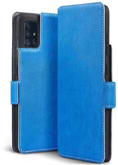 slim wallet hoes - Samsung Galaxy A51 - Lichtblauw