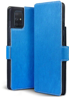 slim wallet hoes - Samsung Galaxy A71 - Lichtblauw