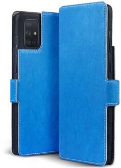 slim wallet hoes - Samsung Galaxy A71 - Lichtblauw