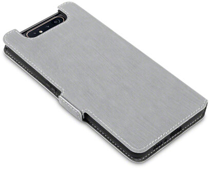 slim wallet hoes - Samsung Galaxy A80 - Grijs