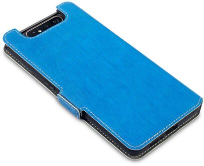 slim wallet hoes - Samsung Galaxy A80 - Lichtblauw