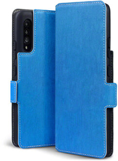 slim wallet hoes - Samsung Galaxy A90 - Lichtblauw