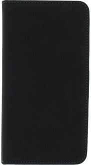 (Slim wallet serie) portemonnee case hoesje - Magnetische sluiting en ruimte voor 2 pasjes - Zwart kunstleer - voor Samsung Galaxy A7