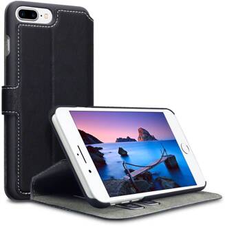 slim wallet zwart hoes iPhone 7 Plus / 8 Plus