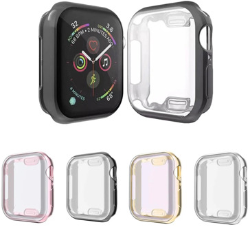 Slim Watch Cover for Apple Watch Case 6 SE 5 4 3 2 1 42MM 38MM Soft Clear Frame TPU Screen Protector for iWatch 5 4 44MM 40MM
