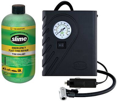 Slime Bandenreparatieset 12 Volt 473 Ml Zwart/groen