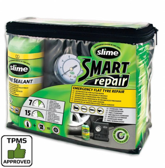 Slime bandenreparatieset Smart Repair zwart/groen 10-delig