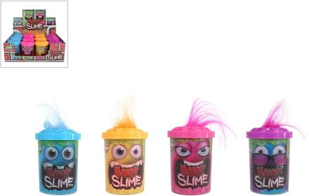 Slime harige monsters 100gram 4ass 8cm verschillende