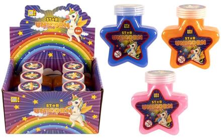 Slime putty unicorn ster 130 gram 9cm verschillende