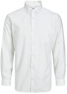 Slimfit Overhemd met Kent Kraag Jack & Jones , White , Heren - 2Xl,Xl,L,M,S