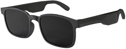 Slimme Bril Draadloze Bluetooth 5.0 Anti-Blu-Ray Hoofddeksels Audio Sport Waterdichte Running Muziek Audio Speaker Bril 02 zwart