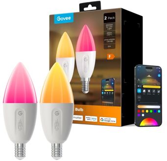 Slimme, dimbare E14 ledlampen (2-pack) Lamp