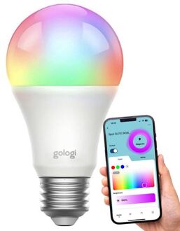 Slimme e27 bulb lamp - Smart led verlichting - Dimbaar - Wifi - 16M kleuren - RGB Wit