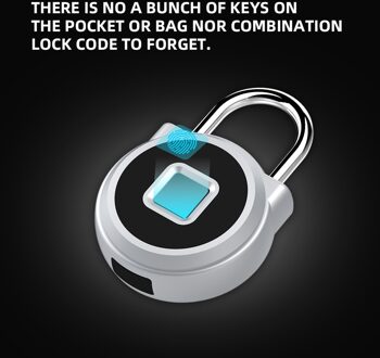 Slimme Elektronische Vingerafdruk Slot IP66Waterproof Antidiefstal Veiligheid Digitale Hangslot Bluetooth Deurslot Rechargeabel APP Unlock
