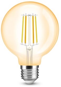 Slimme filament led lamp van milight - dual white 7w e27 fitting - g95 model colored