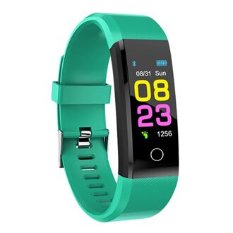 Slimme Horloge Mannen Vrouwen Hartslagmeter Bloeddruk Fitness Tracker Smartwatch Sport Horloge Voor Ios Android groen