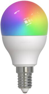 Slimme LED druppellamp E14 4,9W RGBW CCT Tuya mat 3 stuks wit mat