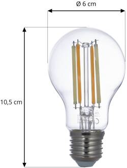 slimme LED lamp helder E27 A60 7W Tuya WLAN CCT duidelijk