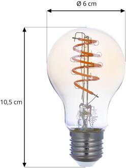 Slimme LED lamp set van 2 E27 A60 4.9W amber Tuya
