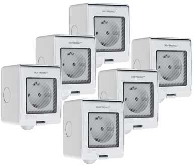 slimme stekker - extra plat Wit